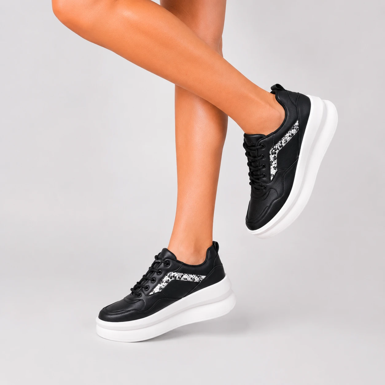 ZAPATILLAS URBANAS MUJER SEUL NEGRO - 3