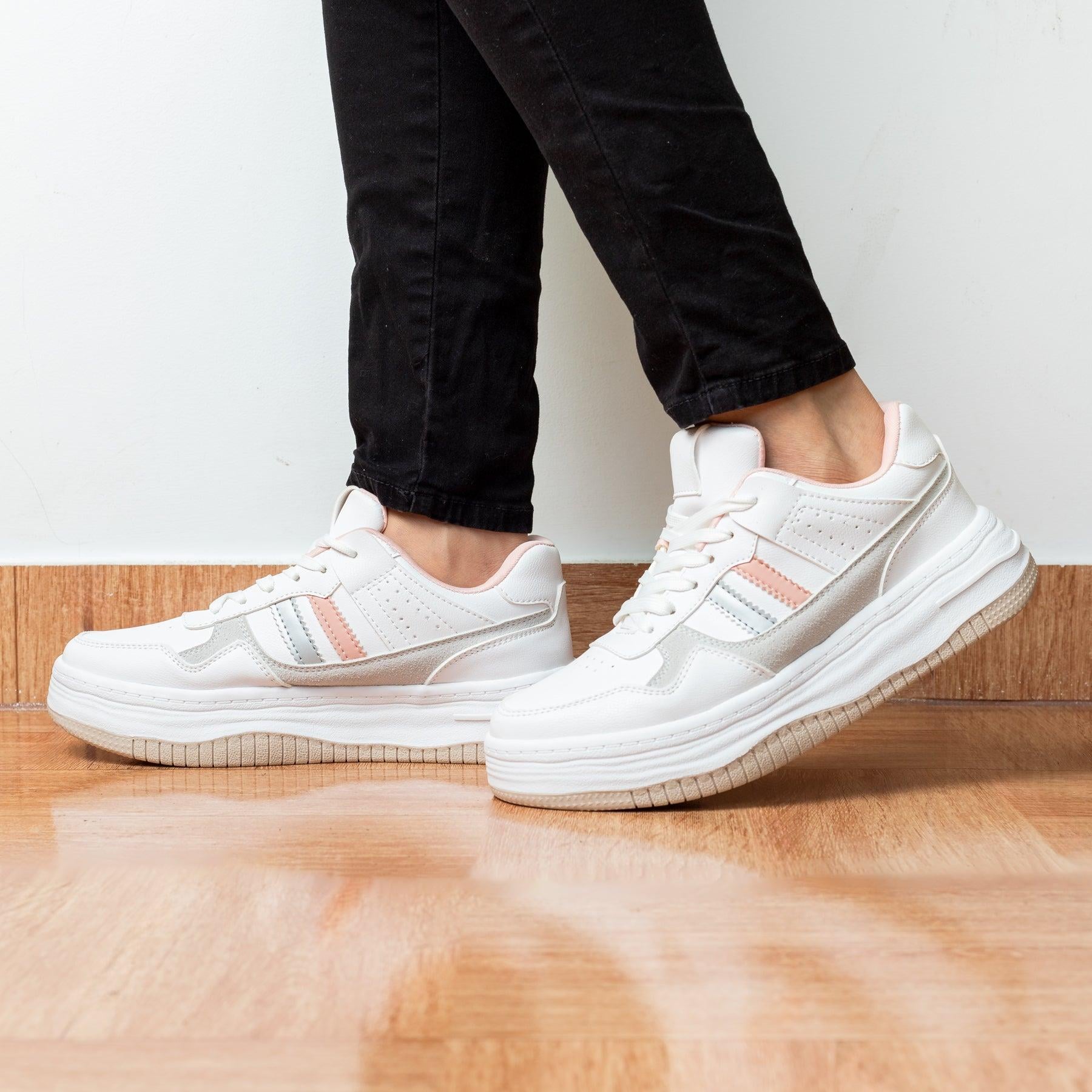 ZAPATILLAS URBANAS MUJER THANASIS ROSADO - 1