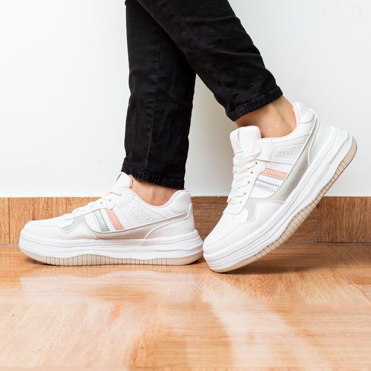 ZAPATILLAS URBANAS MUJER THANASIS ROSADO - 7