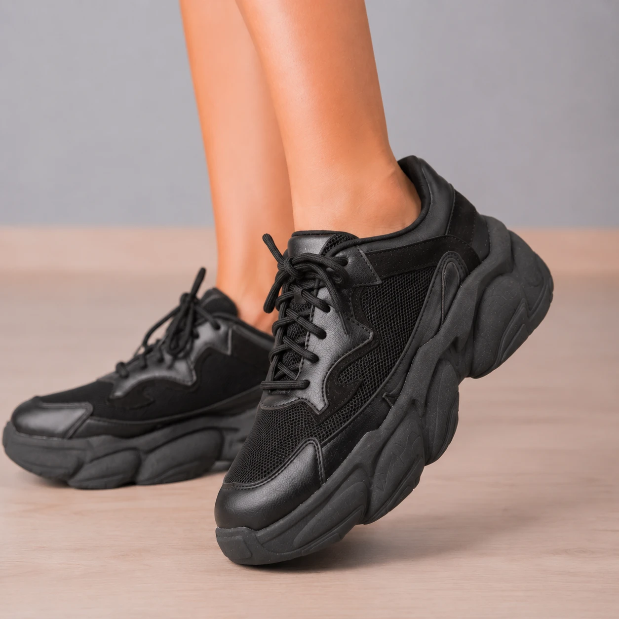 ZAPATILLAS URBANAS MUJER TARRAGONA NEGRO - 1