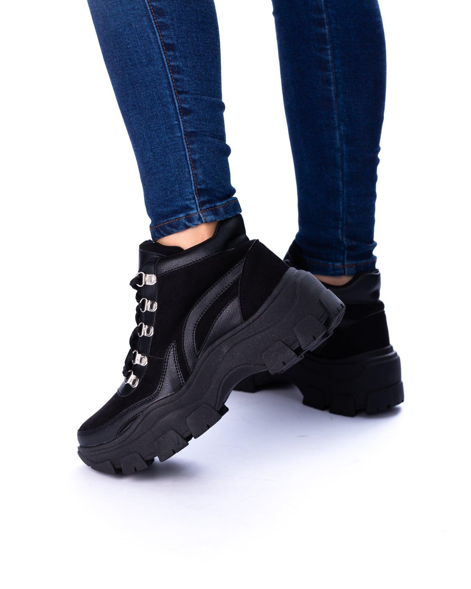 ZAPATILLAS URBANAS MUJER CAIRNS NEGRO - 1
