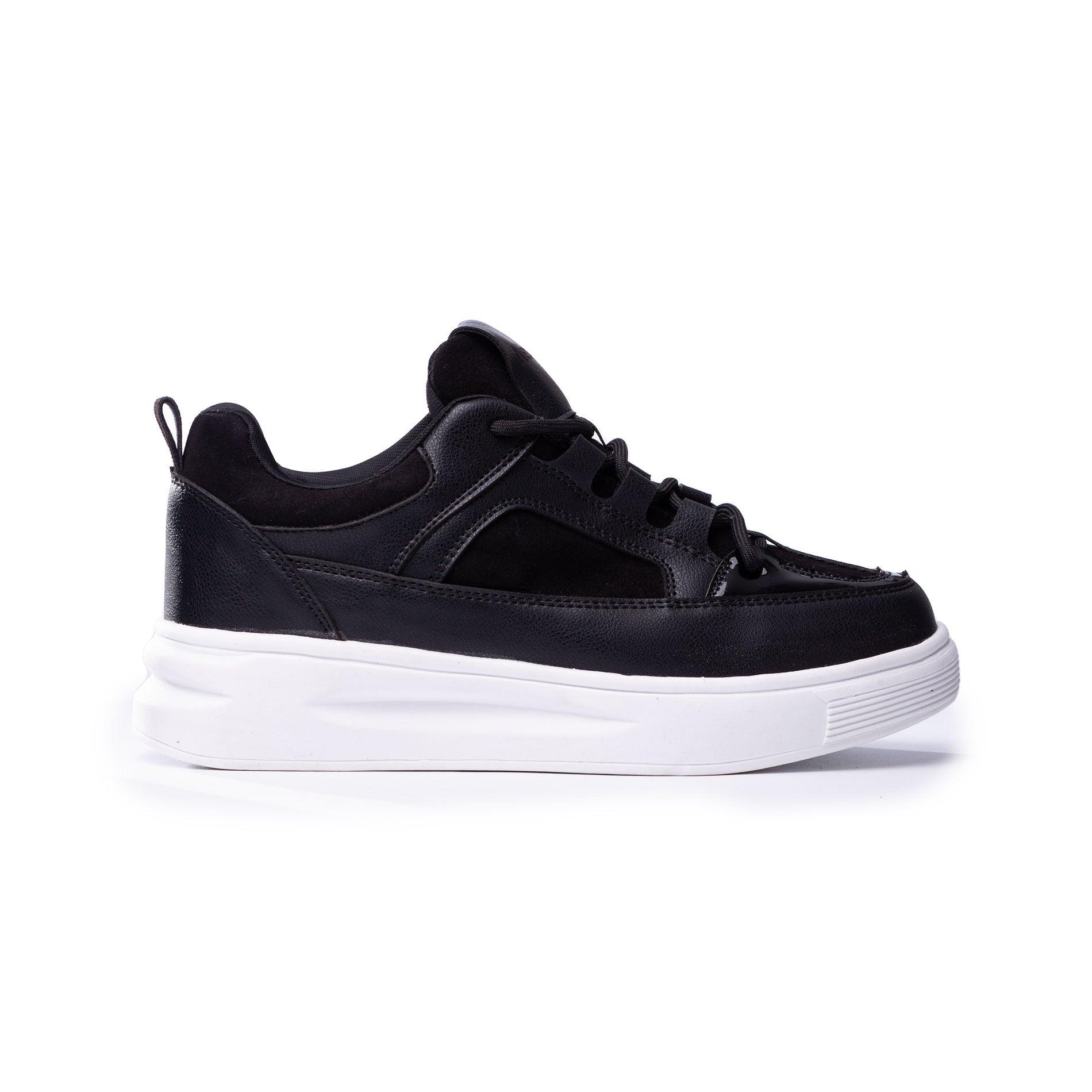 ZAPATILLAS URBANAS MUJER AMELIE NEGRO GAMUZA - 4