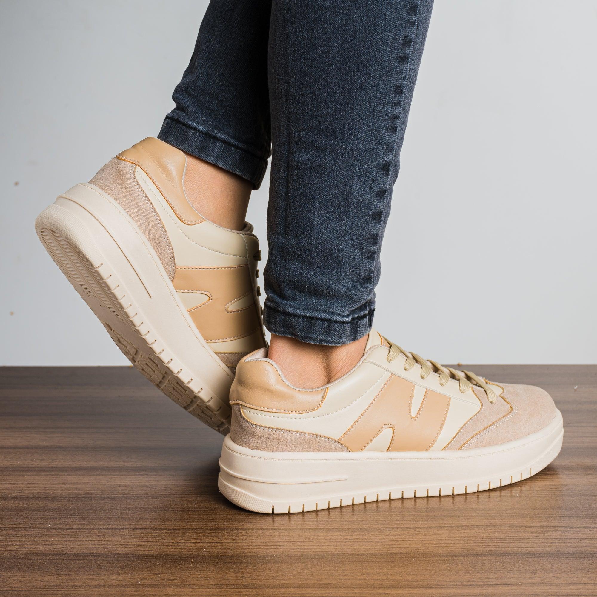 ZAPATILLAS URBANAS MUJER NIMBUR BEIGE - 3