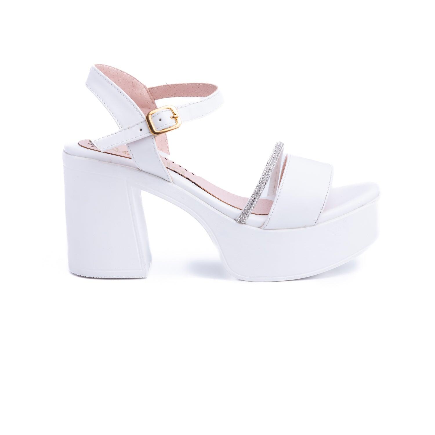 SANDALIAS DE VESTIR MUJER DEMAR BLANCO - 4