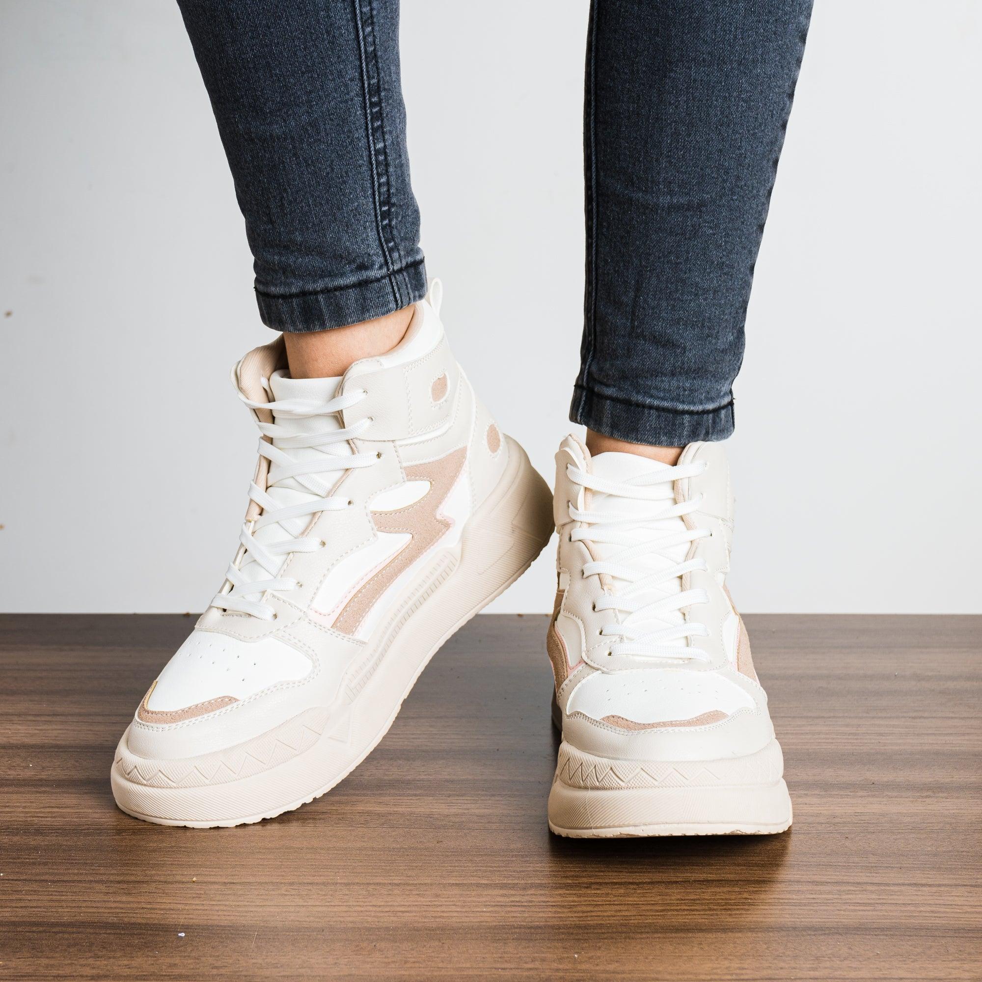 ZAPATILLAS URBANAS MUJER LODZ BEIGE - 2
