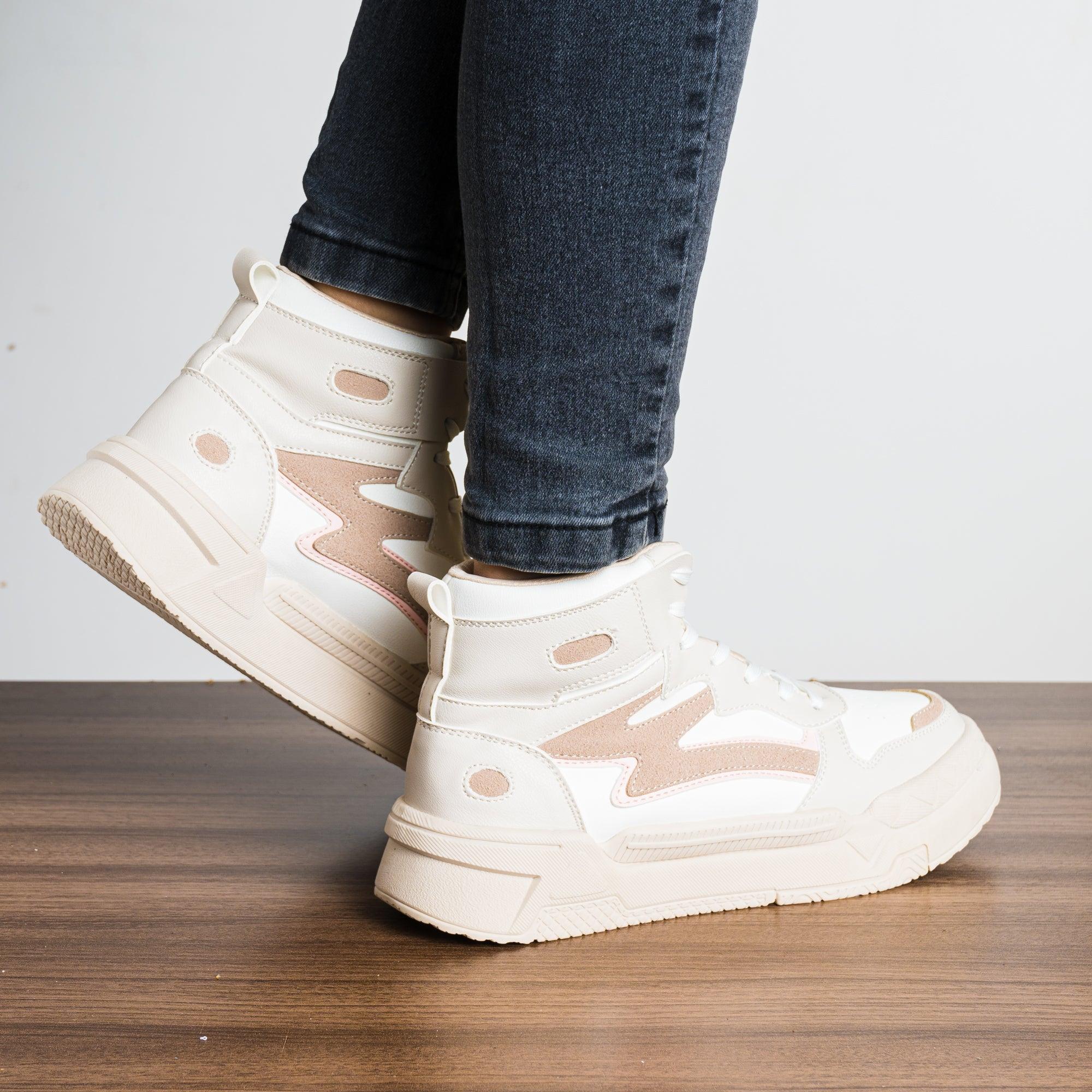 ZAPATILLAS URBANAS MUJER LODZ BEIGE - 3
