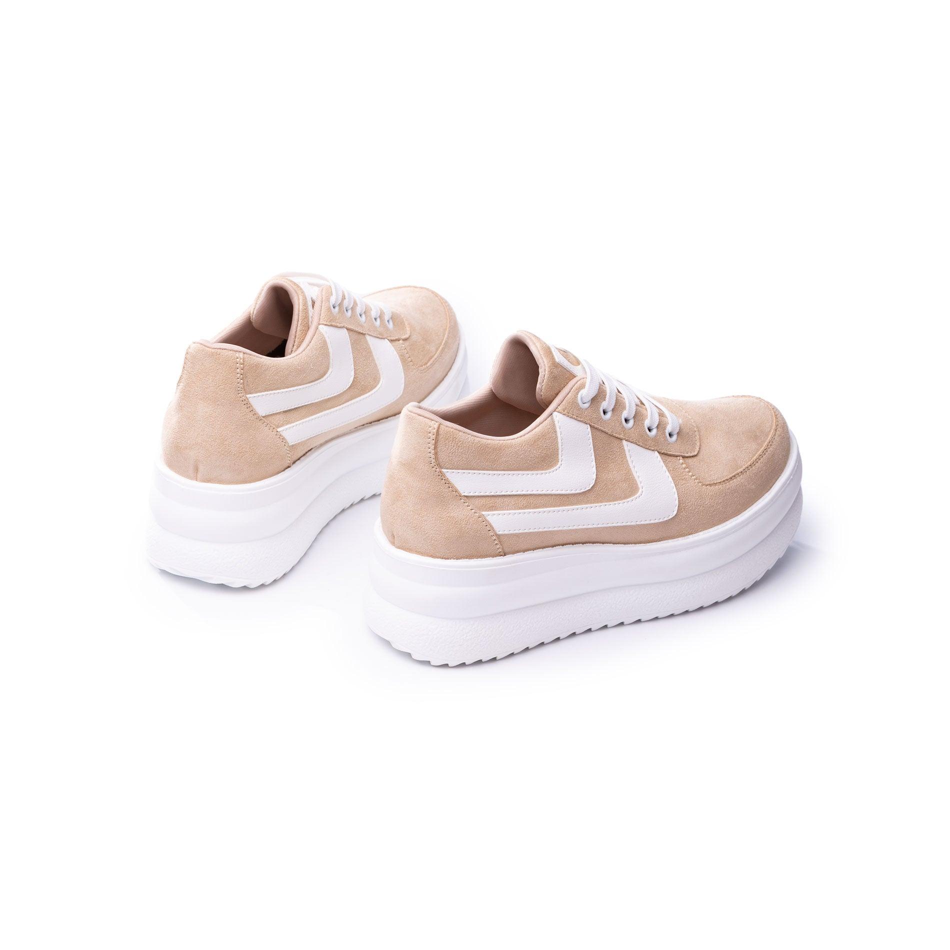 ZAPATILLAS URBANAS MUJER SANTANDER BEIGE - 5