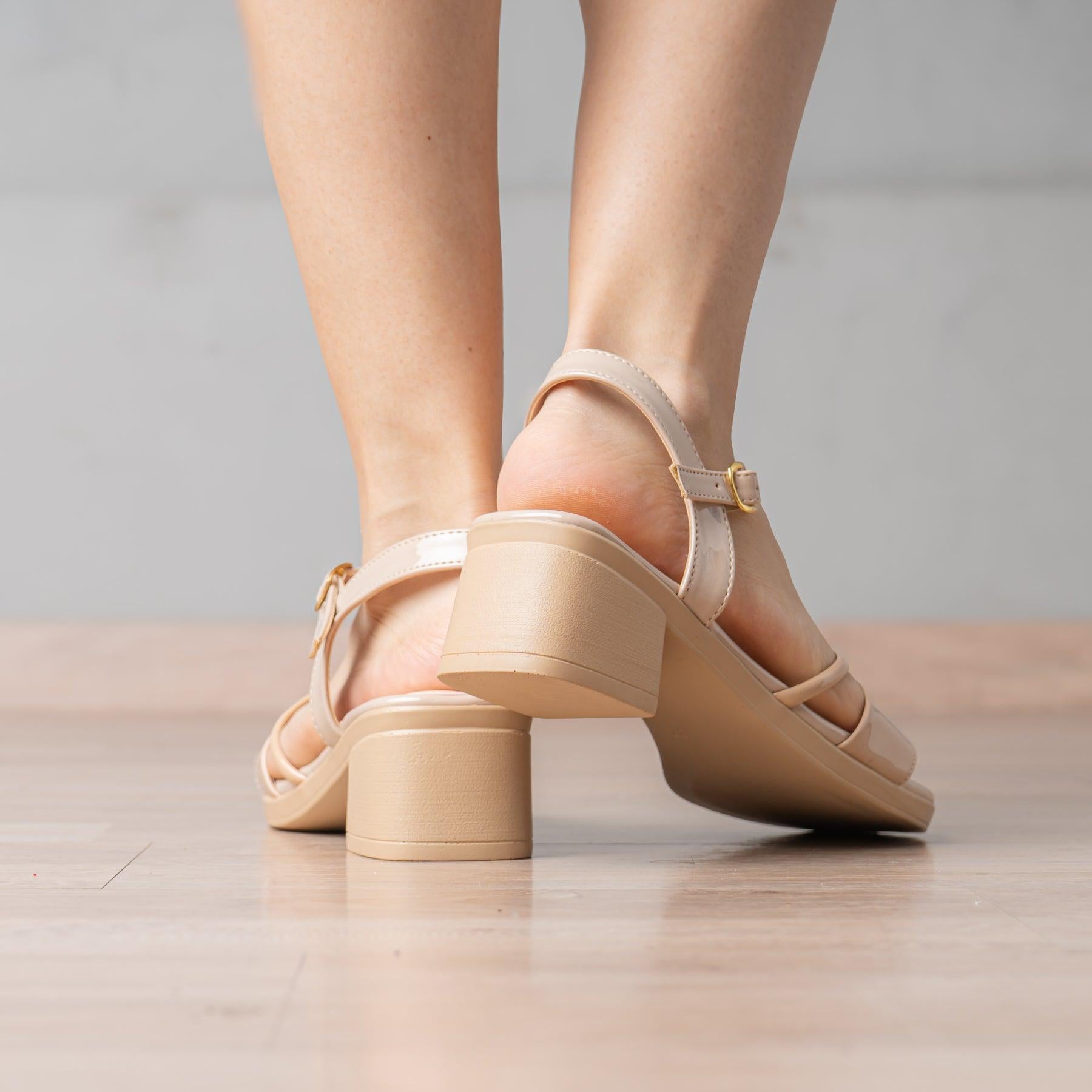 SANDALIAS DE VESTIR MUJER JOHKLA BEIGE - 3