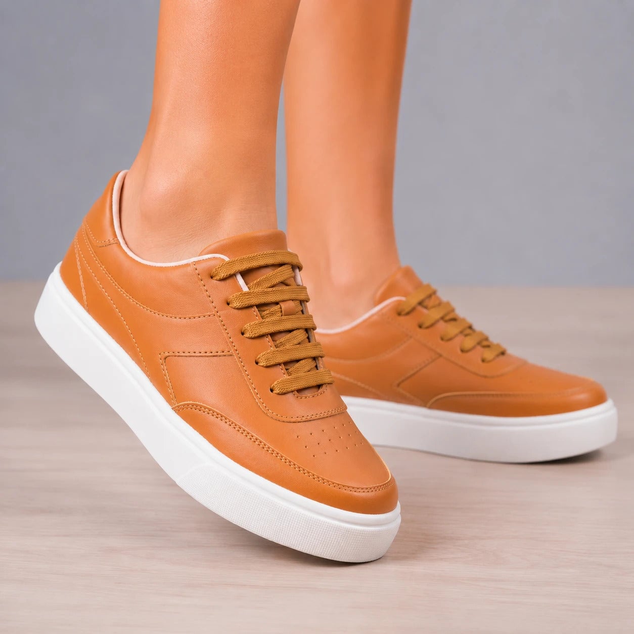 ZAPATILLAS URBANAS MUJER DENVER CAMEL - 1