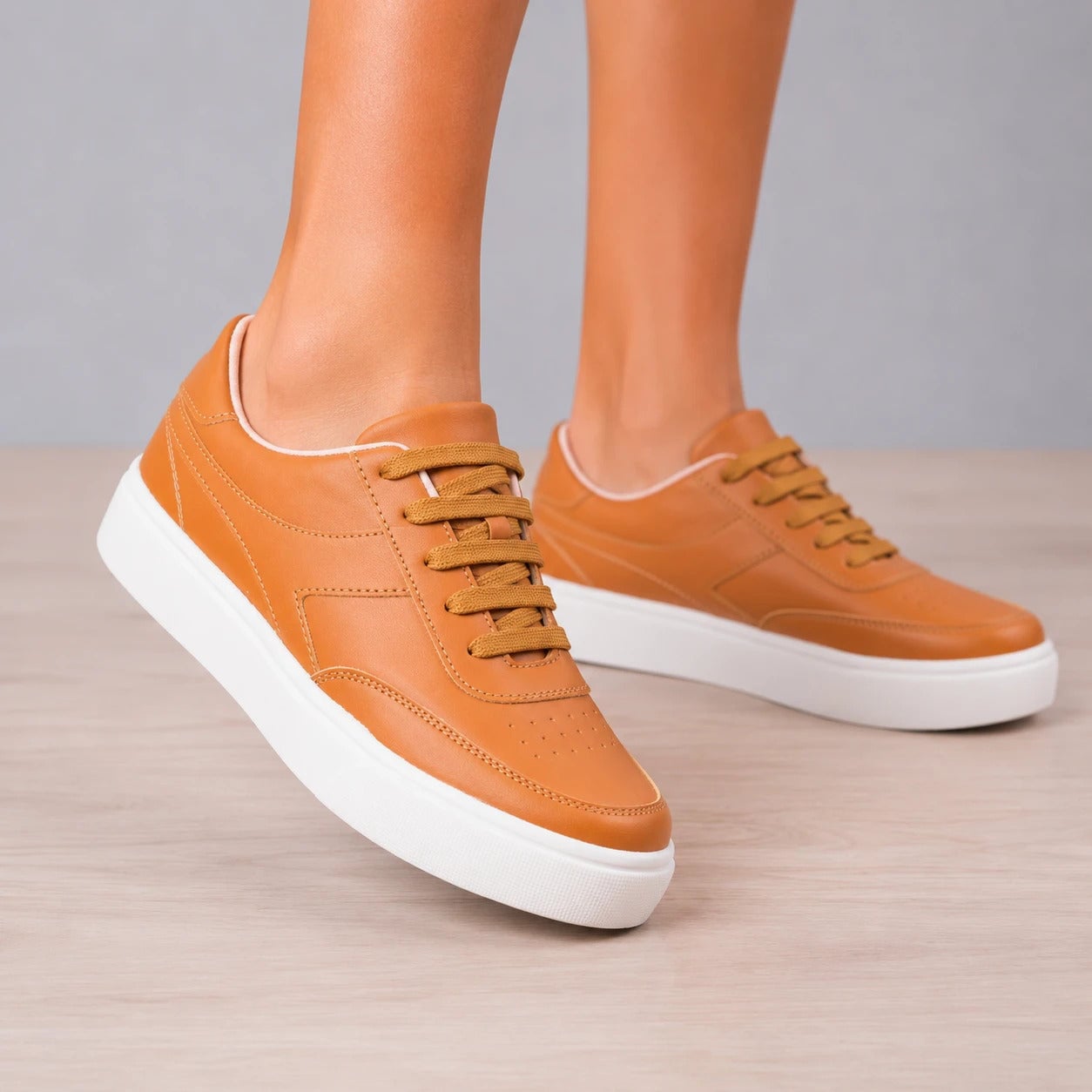 ZAPATILLAS URBANAS MUJER DENVER CAMEL - 6