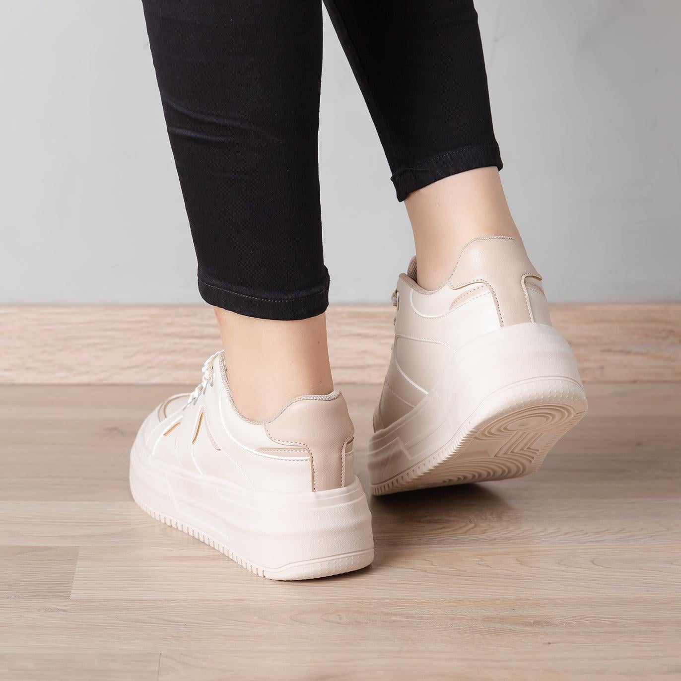 ZAPATILLAS URBANAS MUJER ESNAR BEIGE - 3