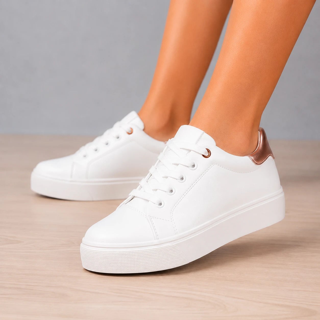 ZAPATILLAS URBANAS MUJER LIFE DORADO - 6