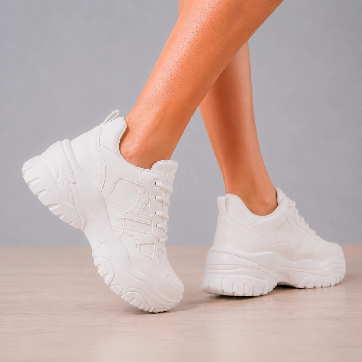 ZAPATILLAS URBANAS MUJER MILAN BLANCO - 7