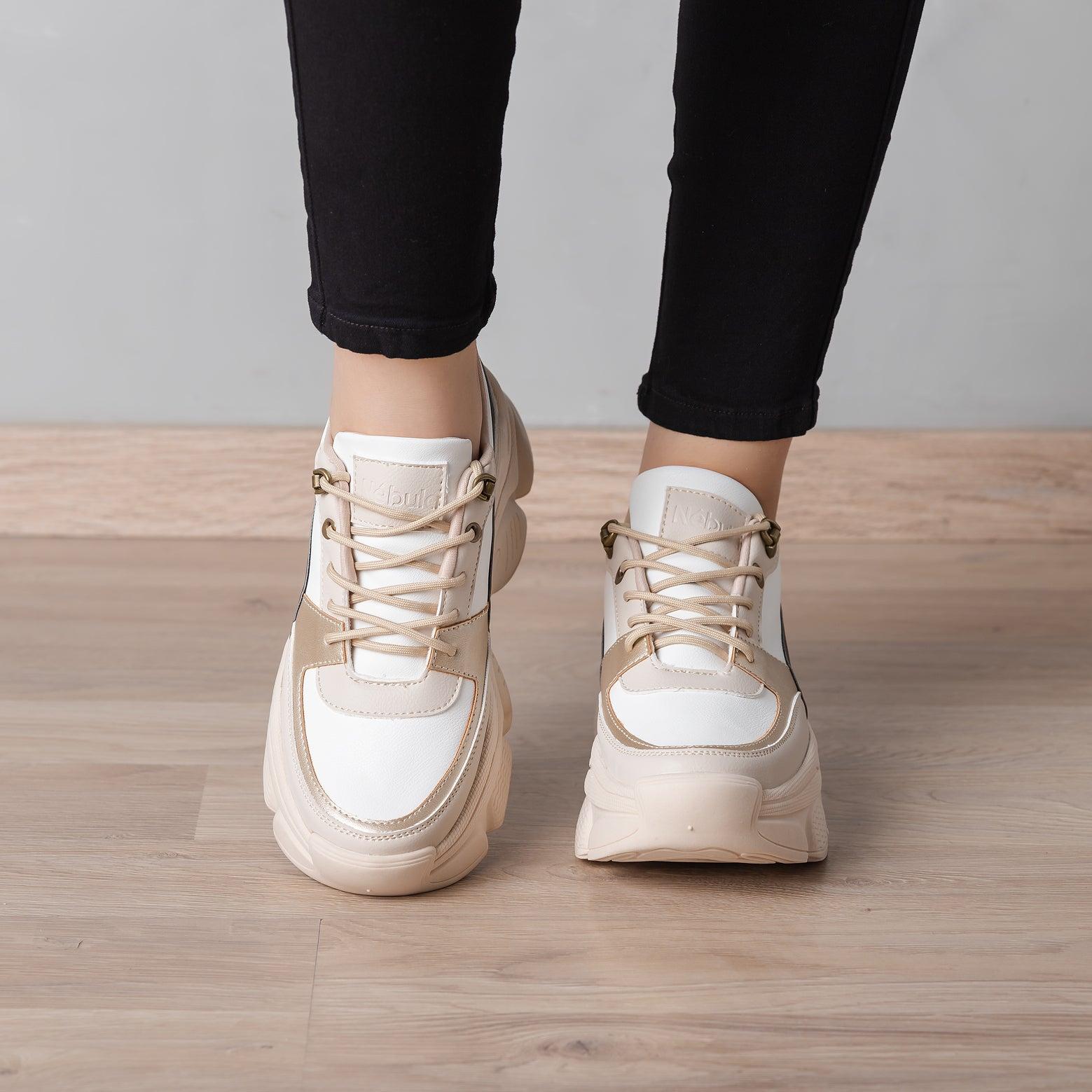 ZAPATILLAS URBANAS MUJER PASTONI BEIGE - 2