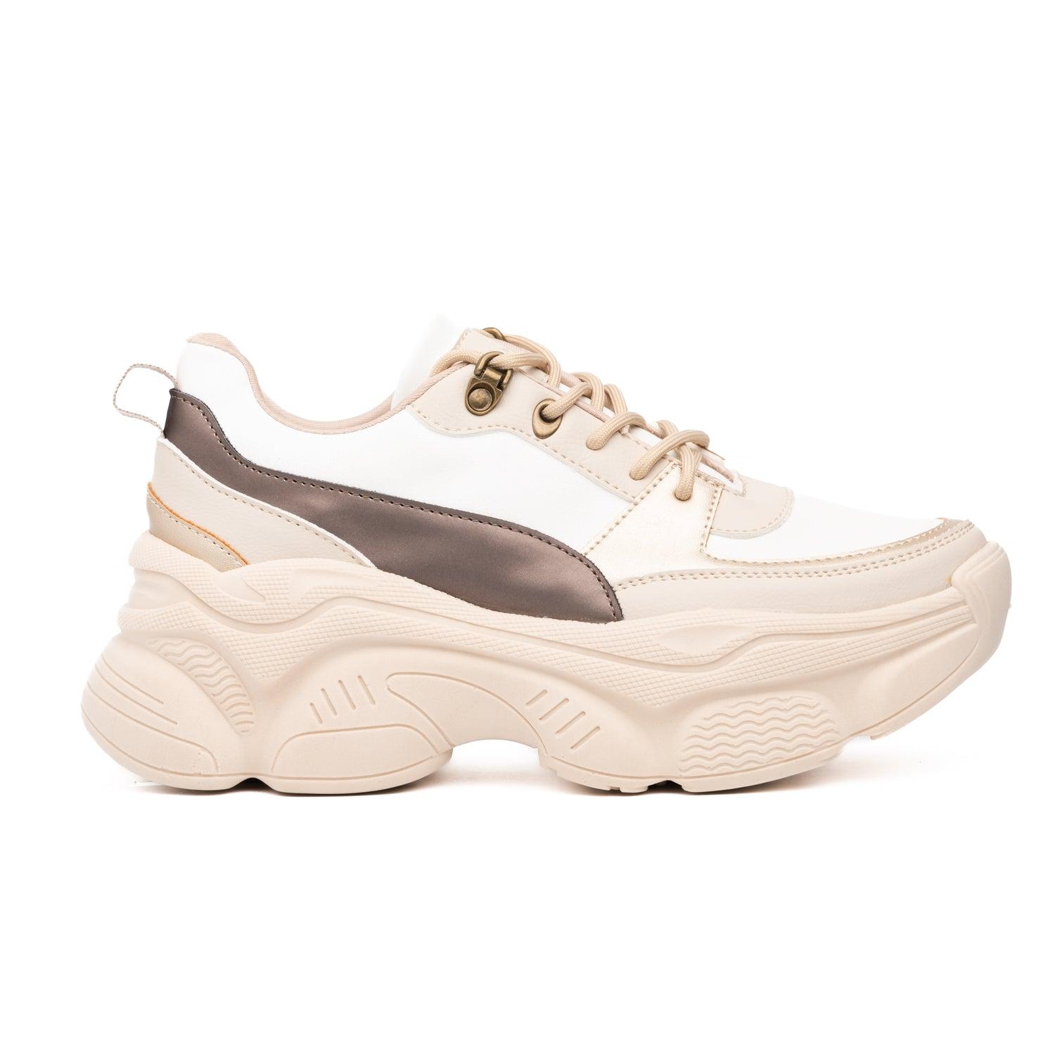 ZAPATILLAS URBANAS MUJER PASTONI BEIGE - 4