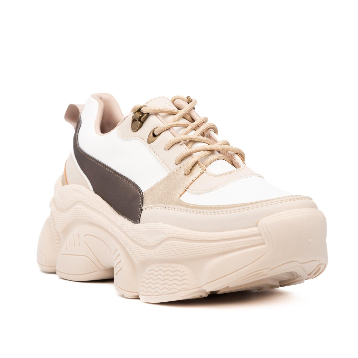 ZAPATILLAS URBANAS MUJER PASTONI BEIGE - 5