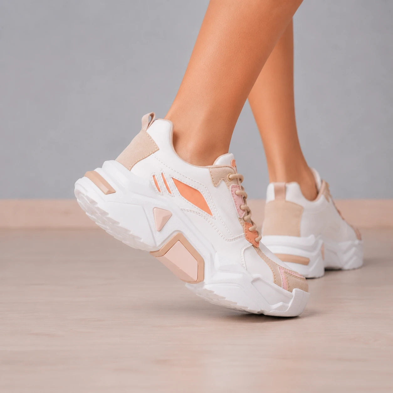 ZAPATILLAS URBANAS MUJER PERTH BEIGE - 7