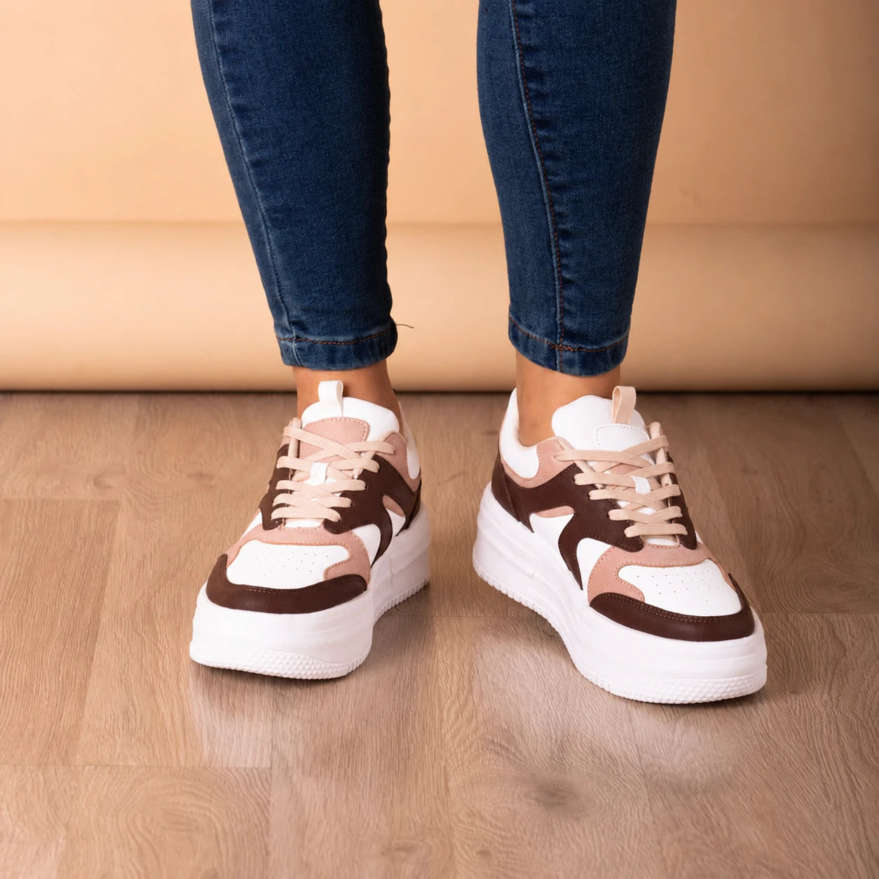 ZAPATILLAS URBANAS MUJER RUAN MARRON - 5