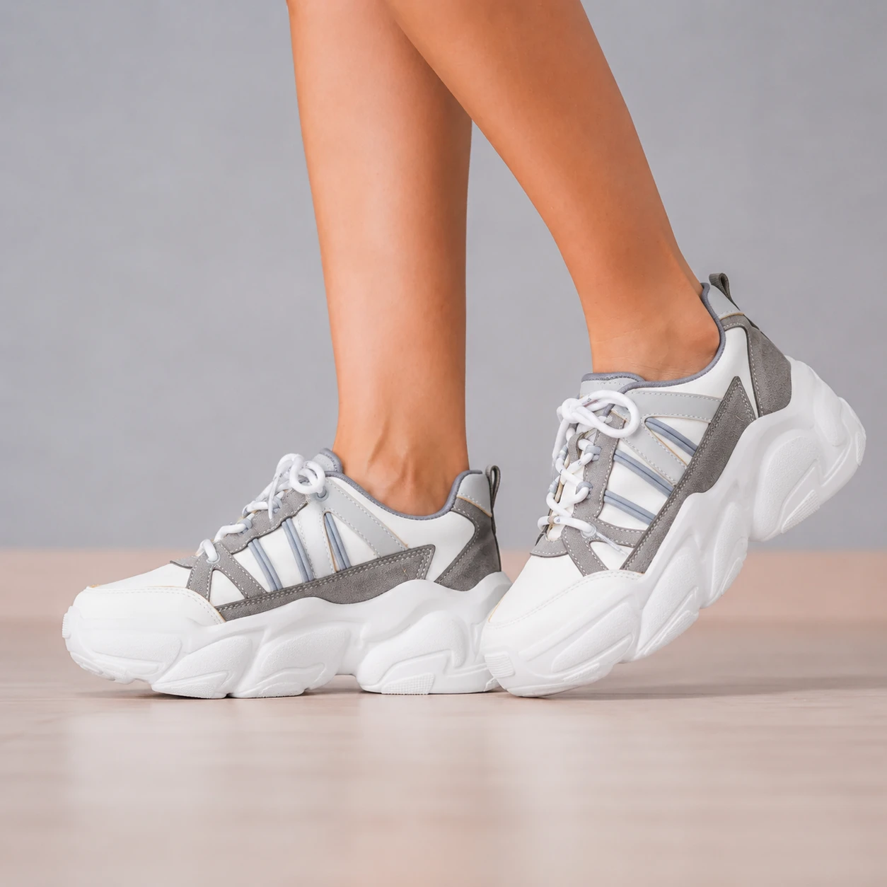 ZAPATILLAS URBANAS MUJER PETRA PLOMO - 1