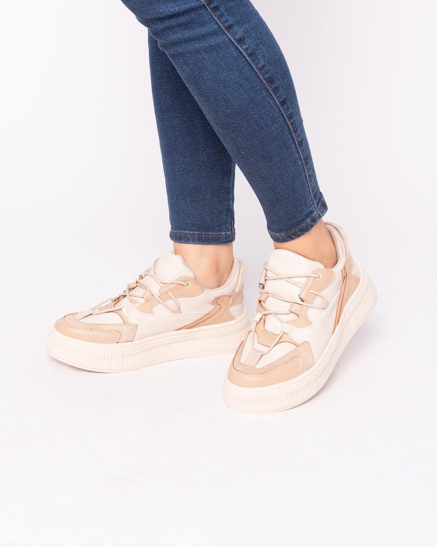 ZAPATILLAS URBANAS MUJER MONS BEIGE - 1
