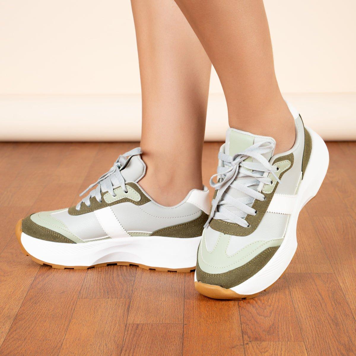 ZAPATILLAS URBANAS MUJER BERZOBIT VERDE - 1