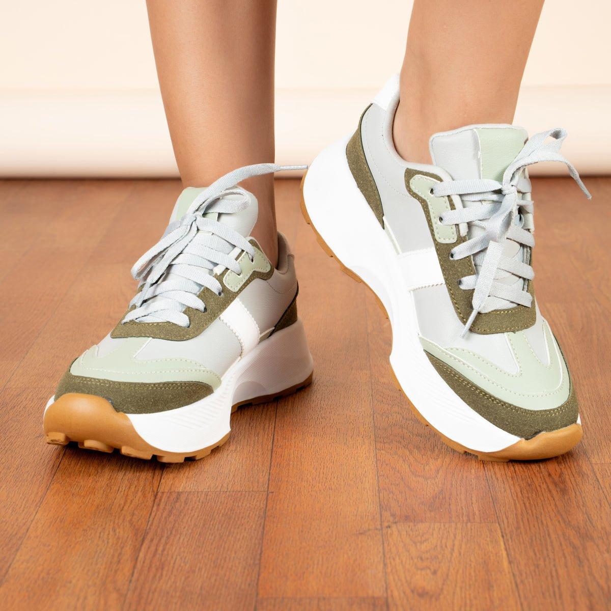 ZAPATILLAS URBANAS MUJER BERZOBIT VERDE - 2