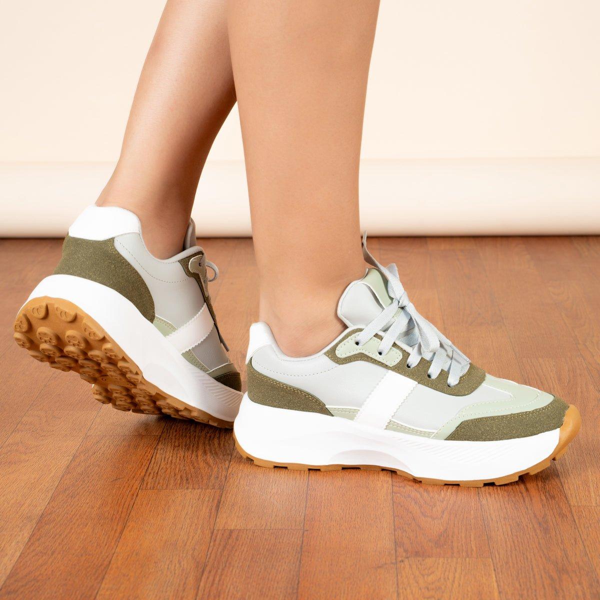 ZAPATILLAS URBANAS MUJER BERZOBIT VERDE - 3