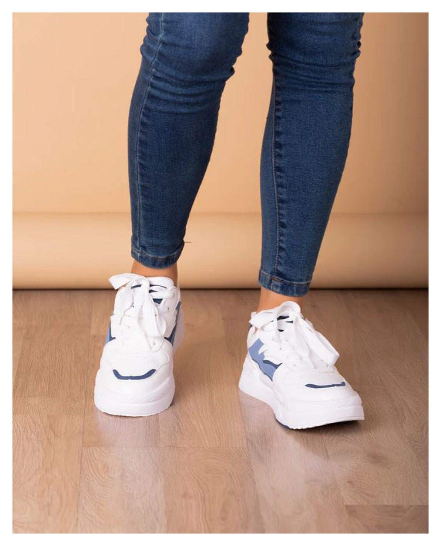 ZAPATILLAS URBANAS MUJER TROYES CELESTE - 2