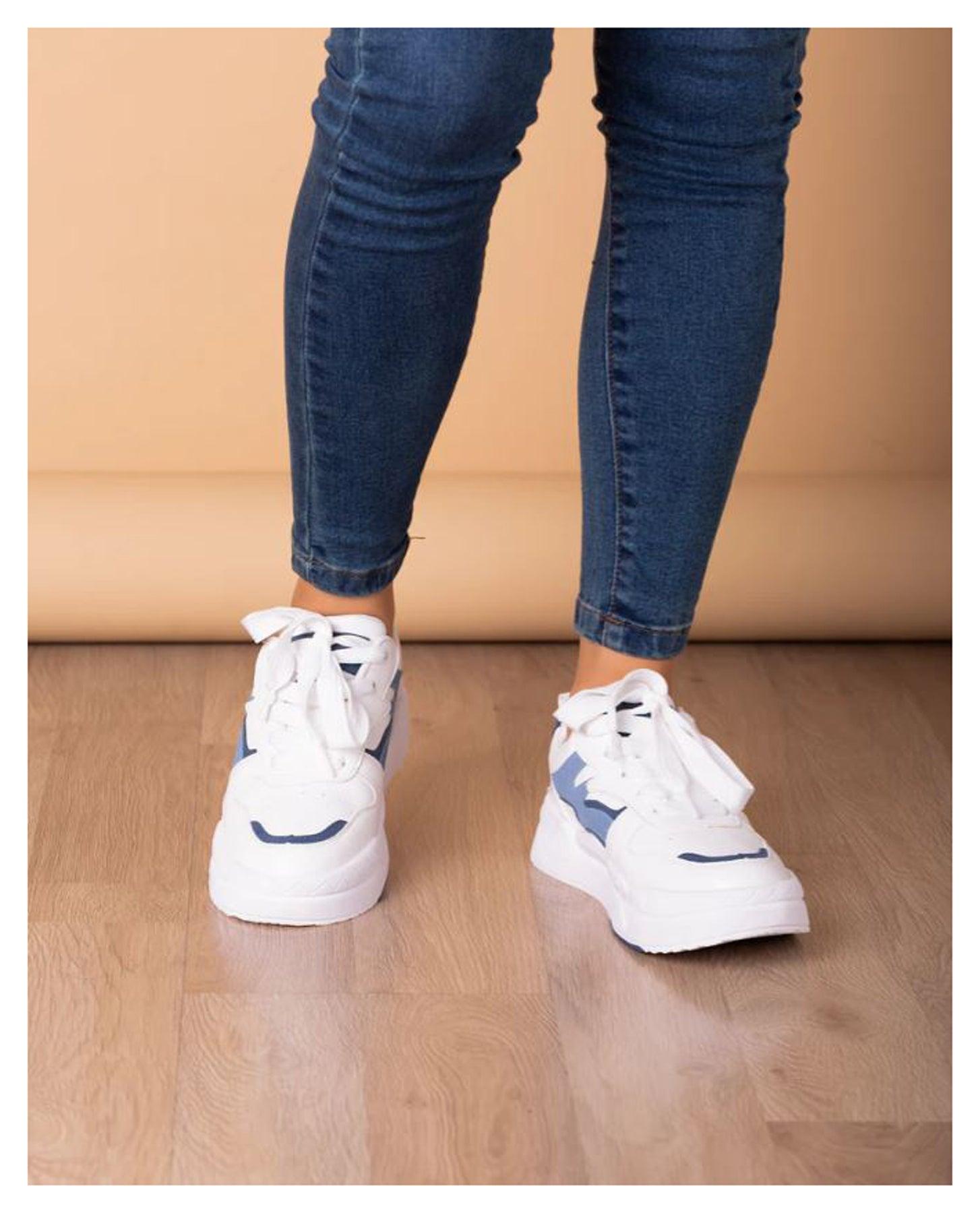 ZAPATILLAS URBANAS MUJER TROYES CELESTE - 2