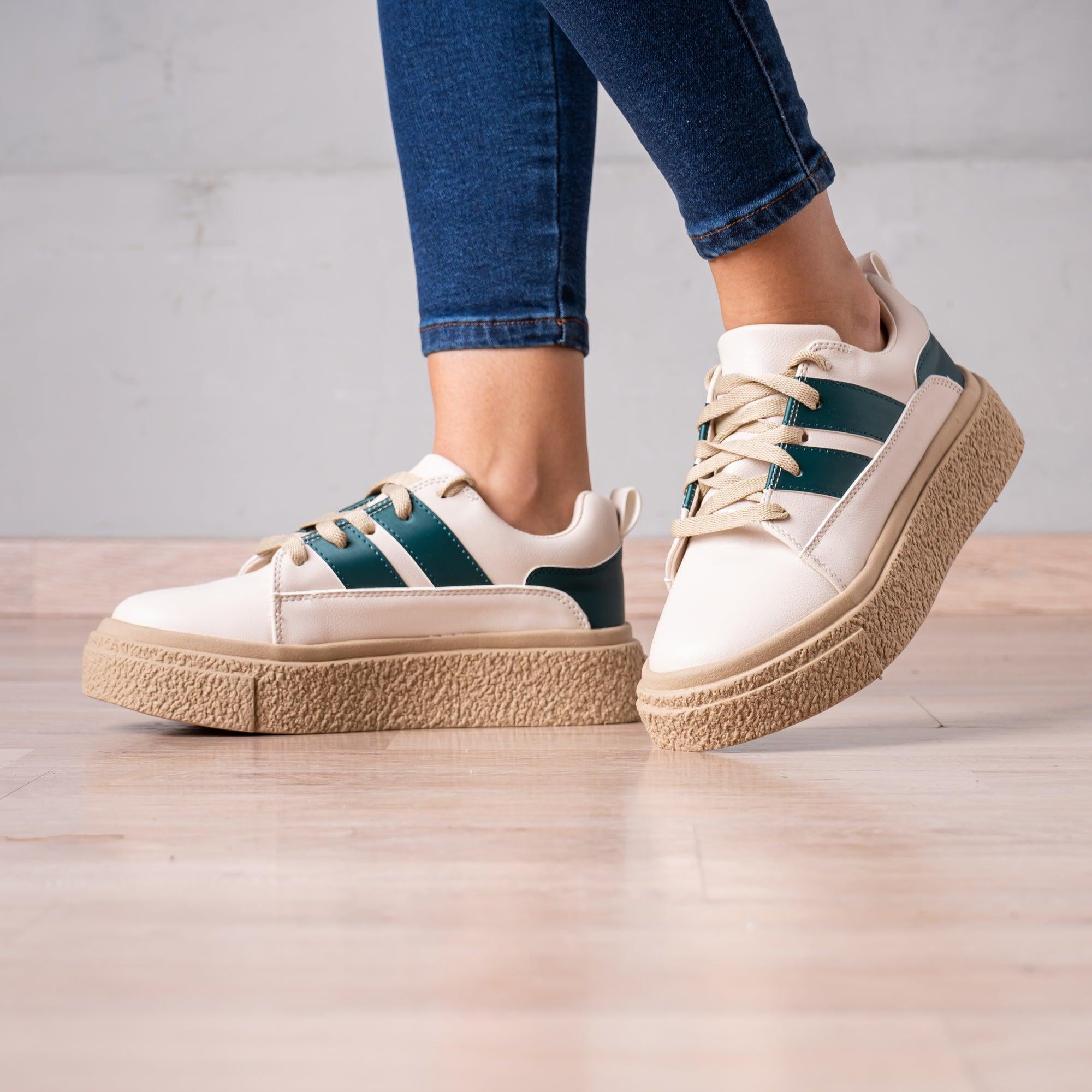 ZAPATILLAS URBANAS MUJER LONZO VERDE - 1