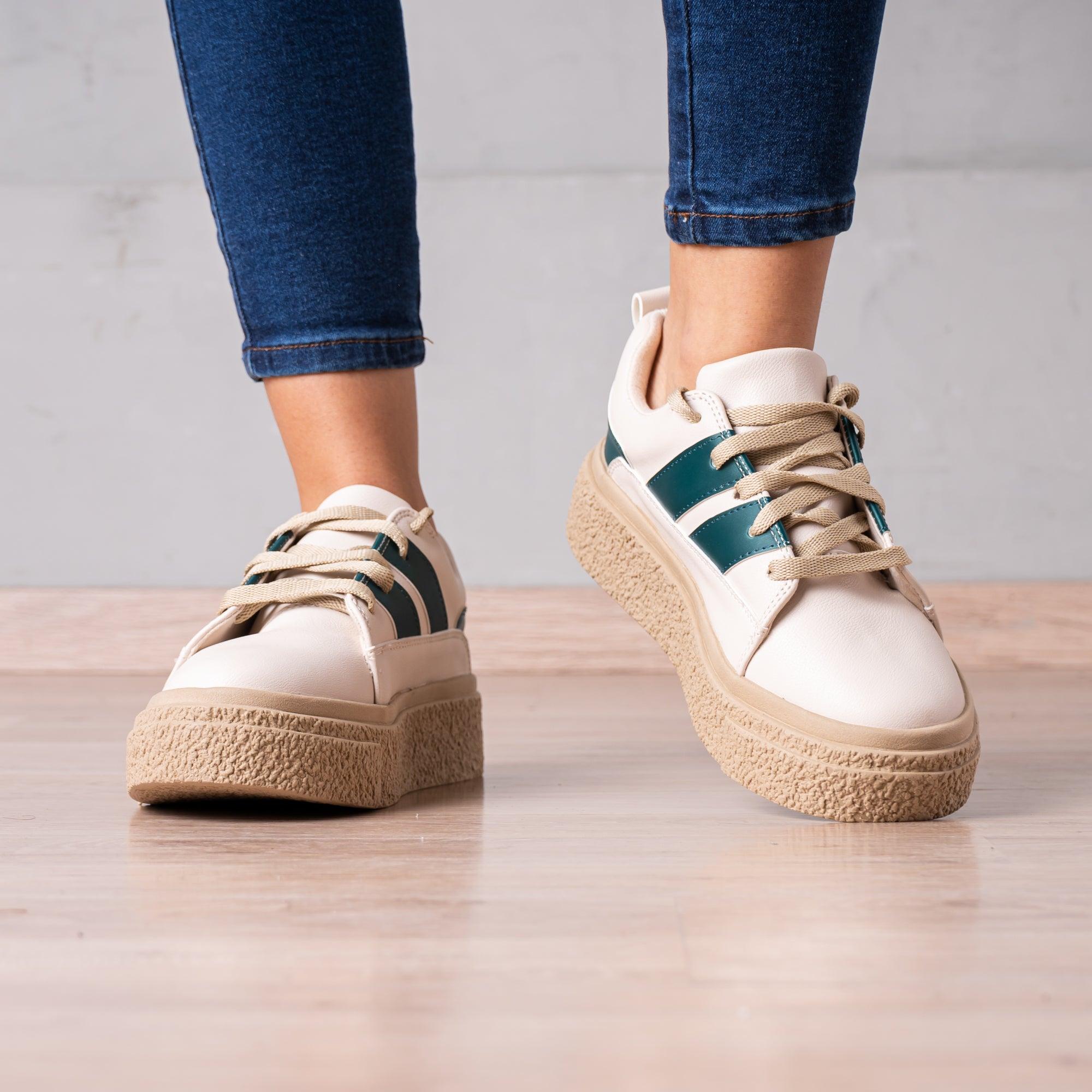 ZAPATILLAS URBANAS MUJER LONZO VERDE - 2