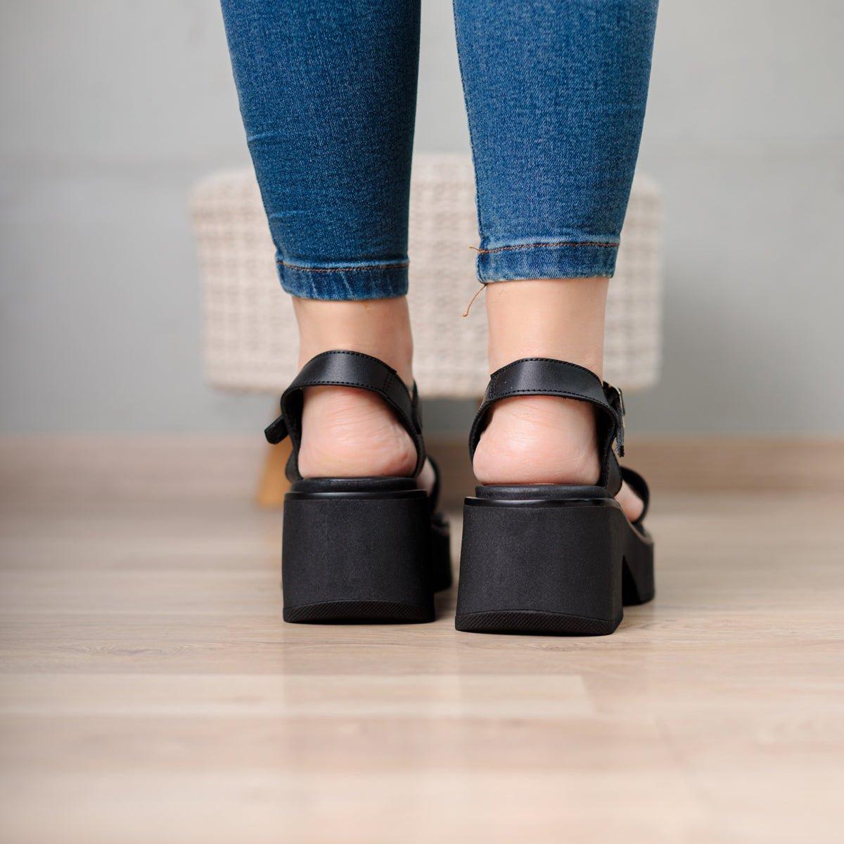 SANDALIAS CASUALES MUJER LUCYANI NEGRO - 3