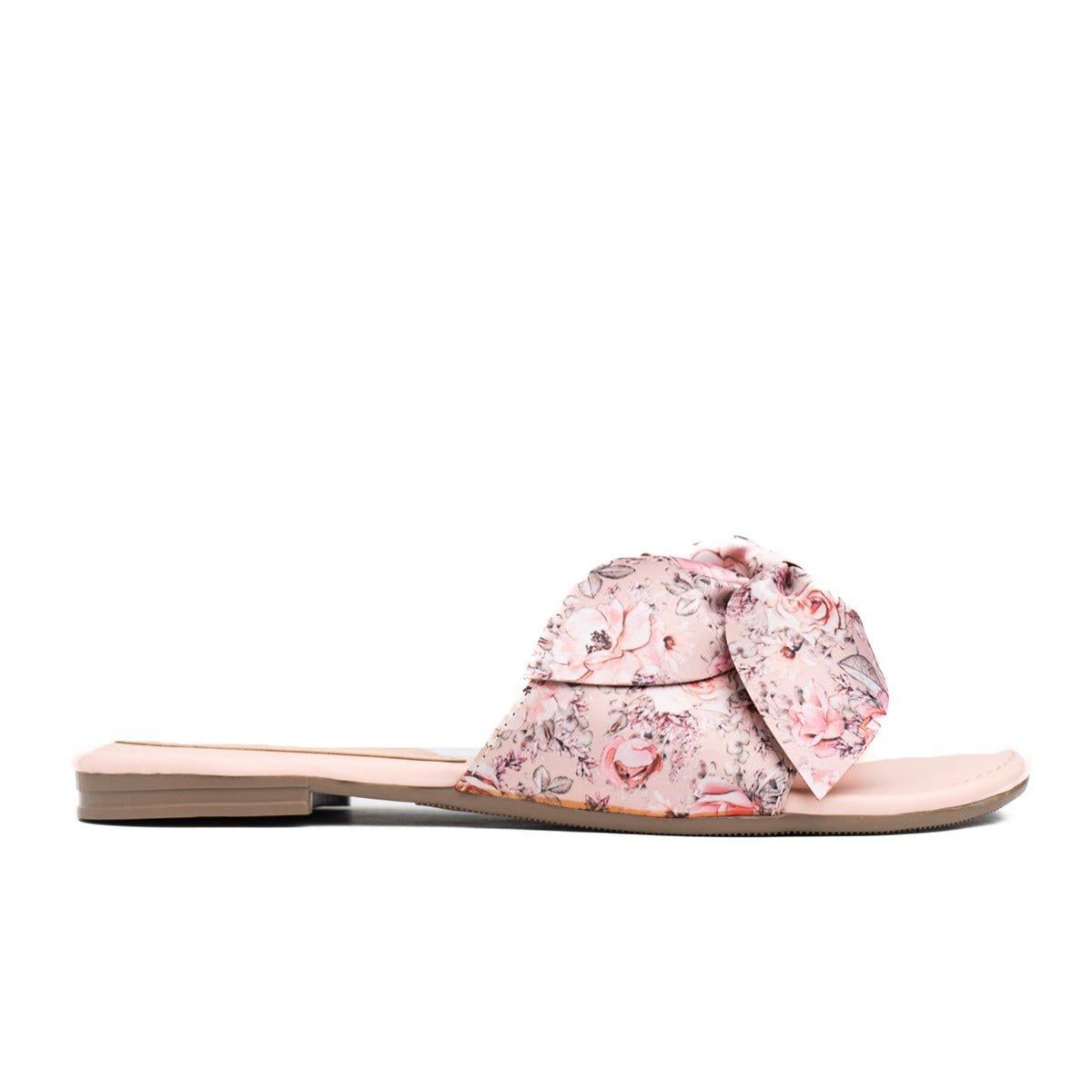 SANDALIAS CASUALES MUJER FLOR FLOREADO ROSADO - 4