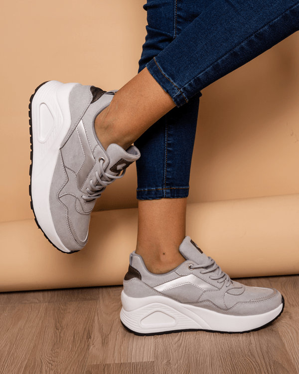 ZAPATILLAS URBANAS MUJER SEDAN GRIS - 1