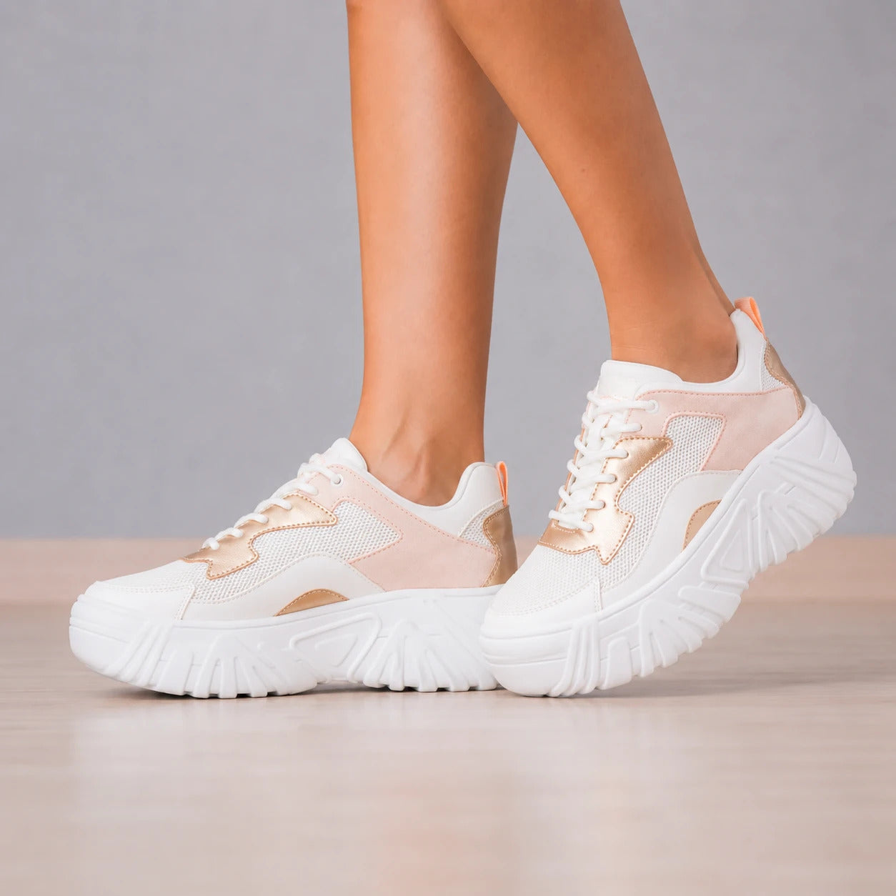 ZAPATILLAS URBANAS MUJER QATAR PALO ROSA - 1