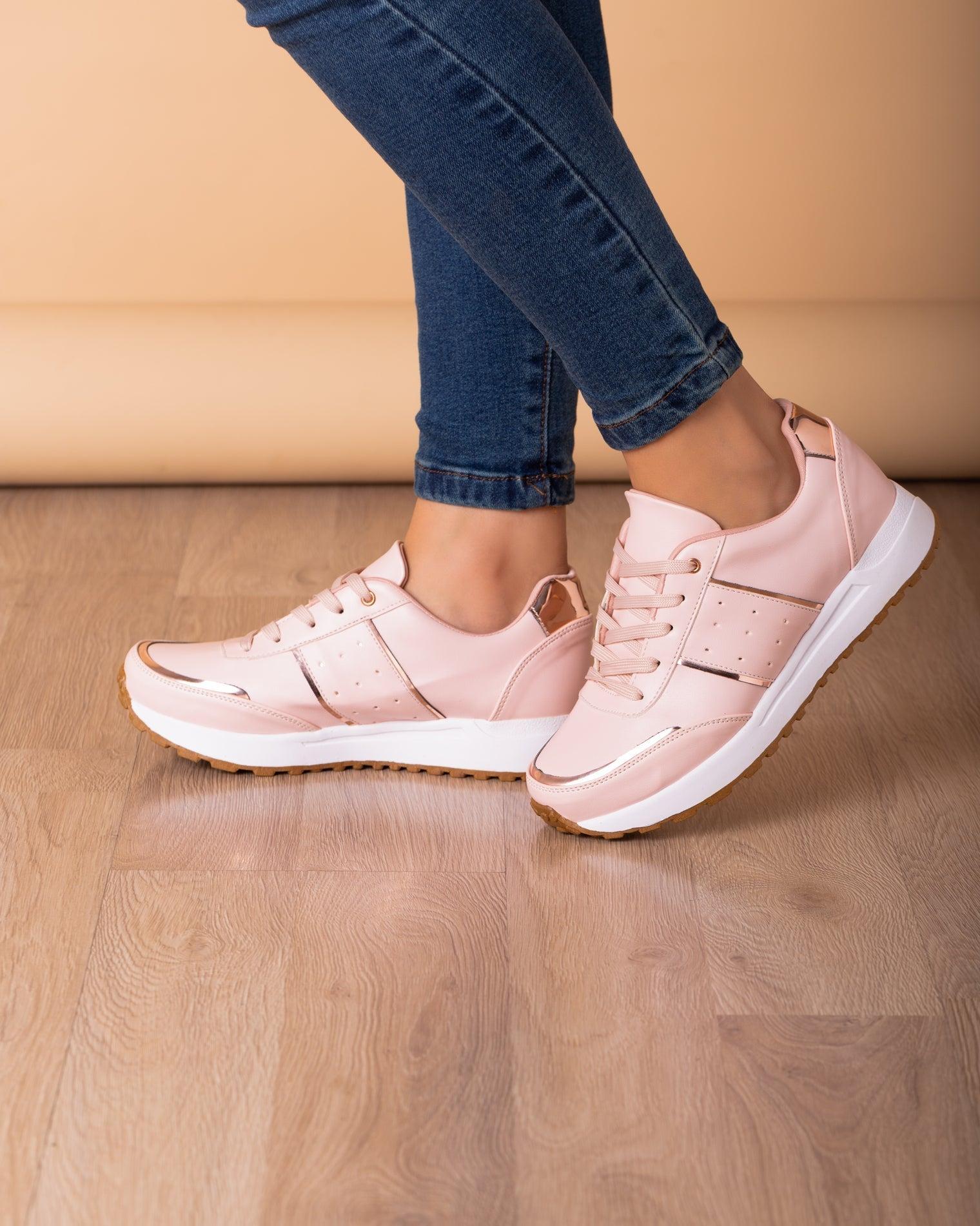 ZAPATILLAS URBANAS MUJER EDESSA PALO ROSA - 1