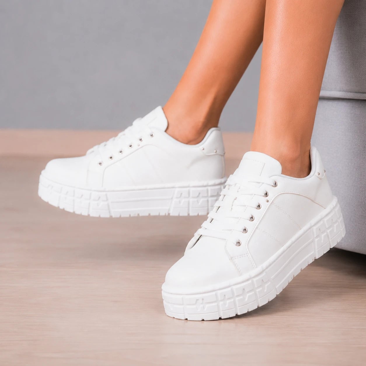 ZAPATILLAS URBANAS MUJER CORA BLANCO - 1