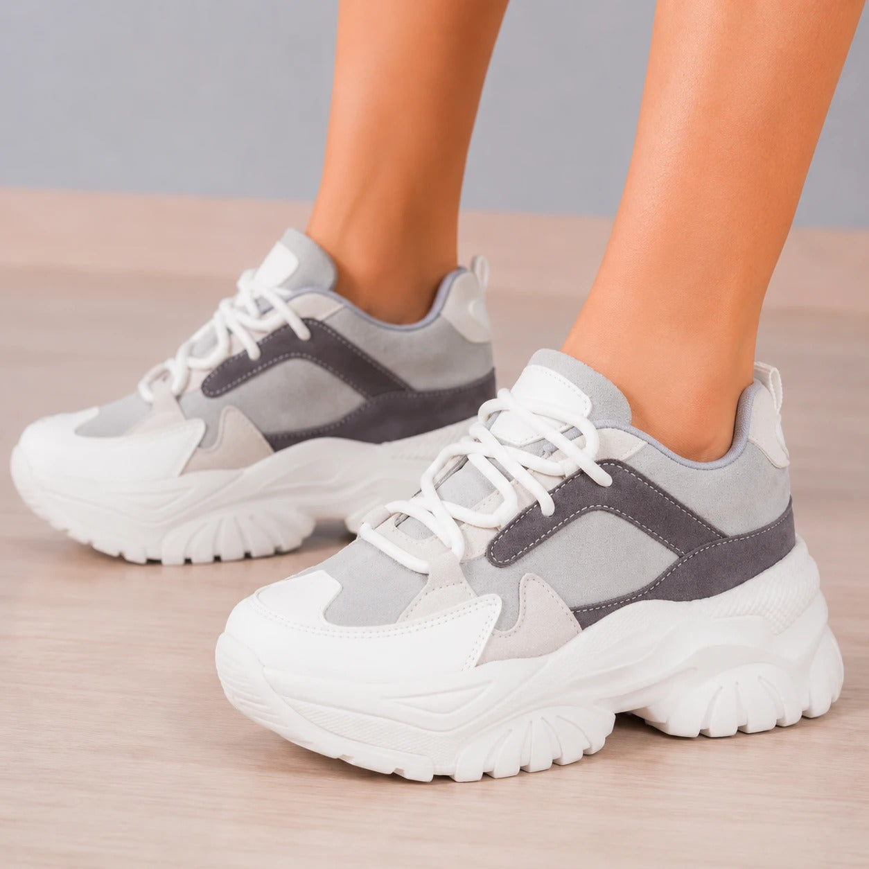 ZAPATILLAS URBANAS MUJER SNOW GRIS - 1