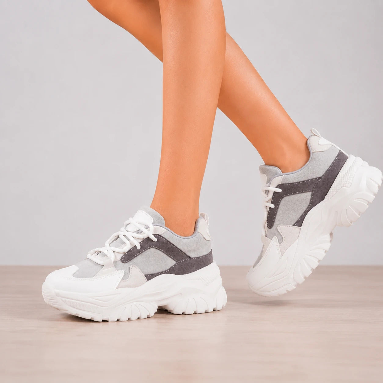 ZAPATILLAS URBANAS MUJER SNOW GRIS - 5