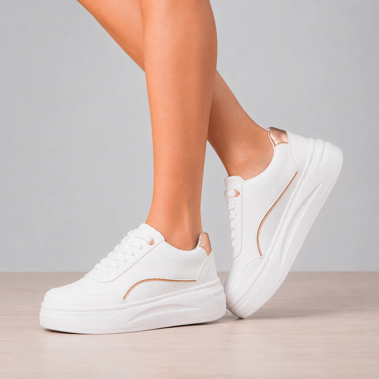 ZAPATILLAS URBANAS MUJER DIEST DORADO - 6