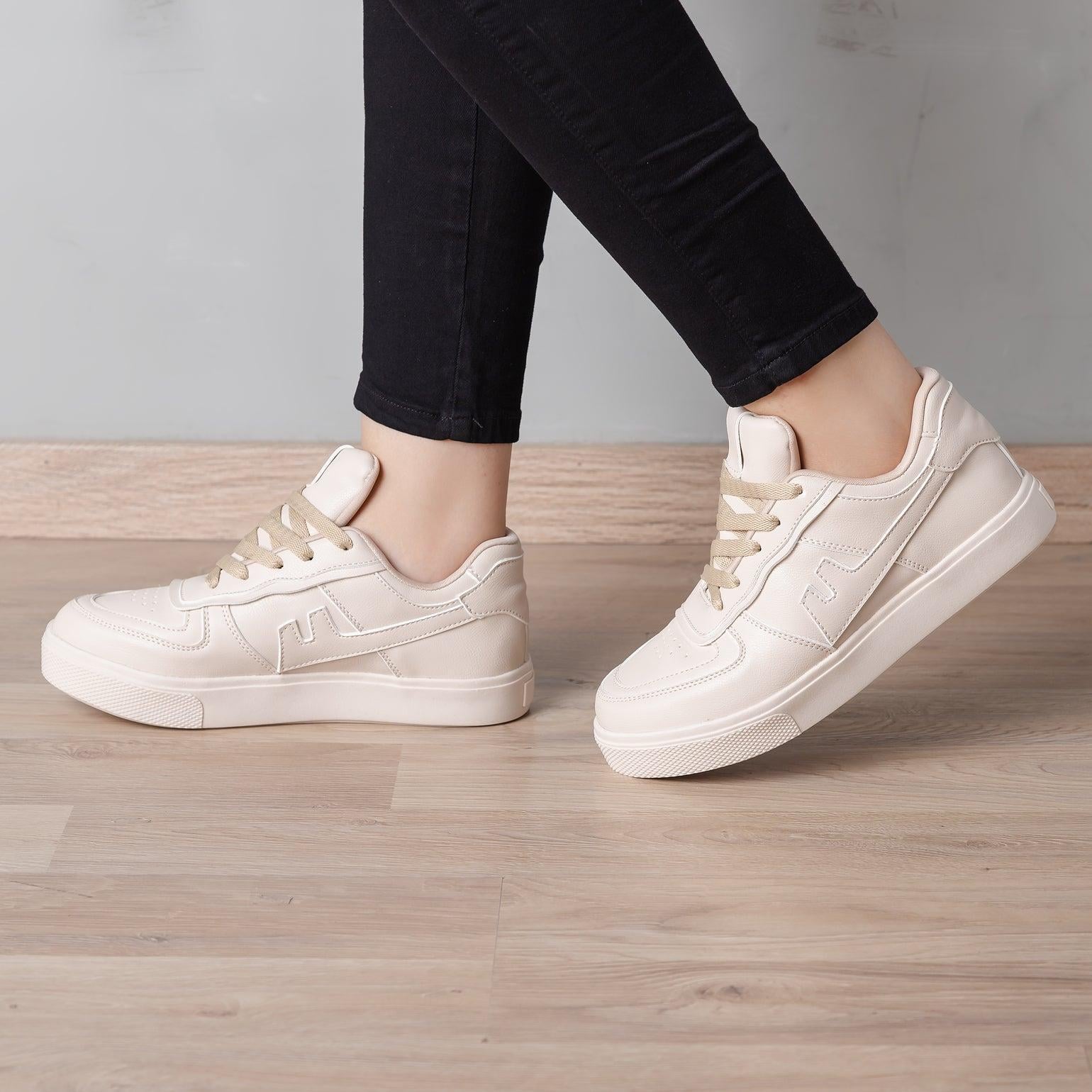 ZAPATILLAS URBANAS MUJER KEYS BEIGE - 1