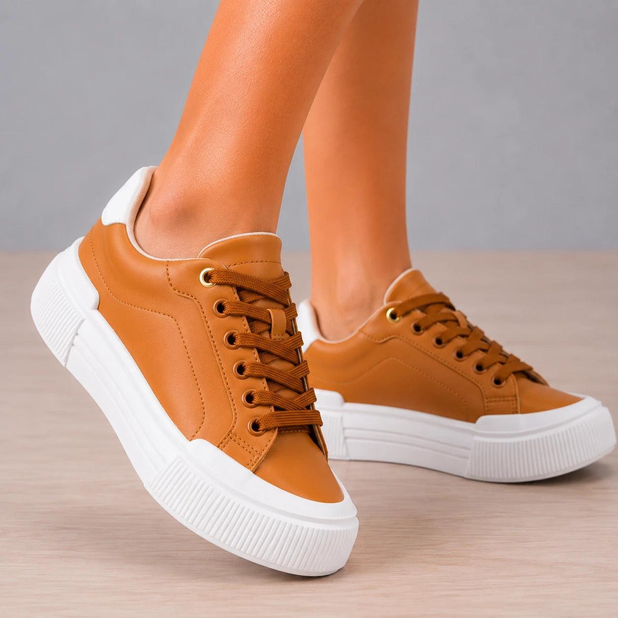 ZAPATILLAS URBANAS MUJER KHALEESI MARRON - 2