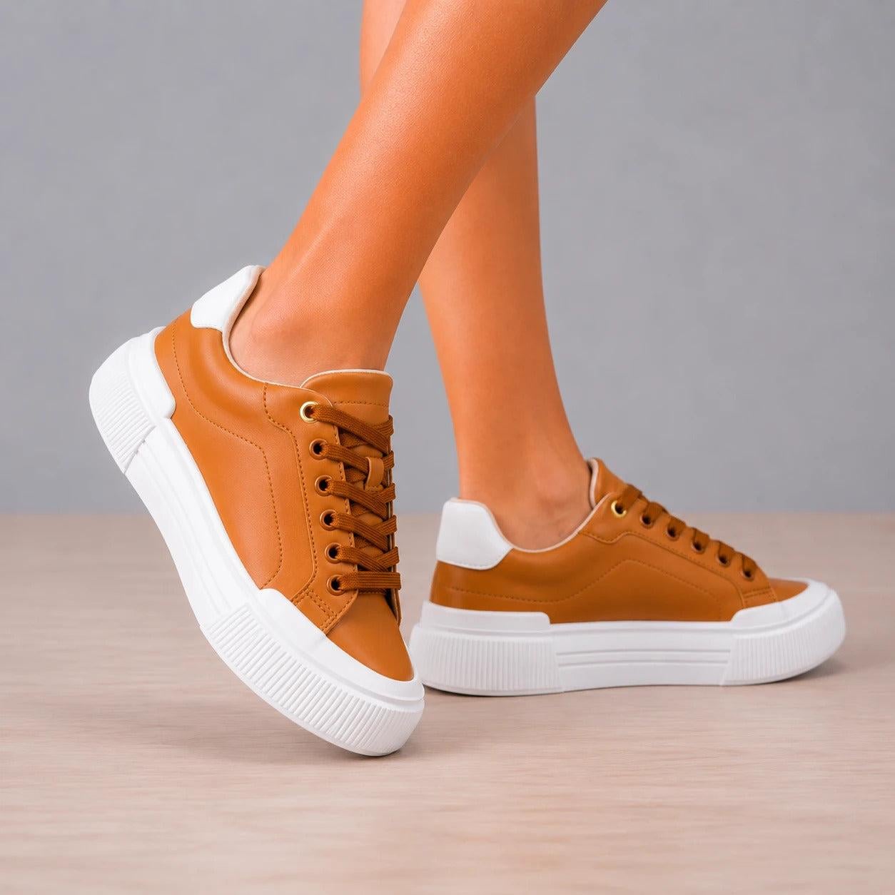 ZAPATILLAS URBANAS MUJER KHALEESI MARRON - 3