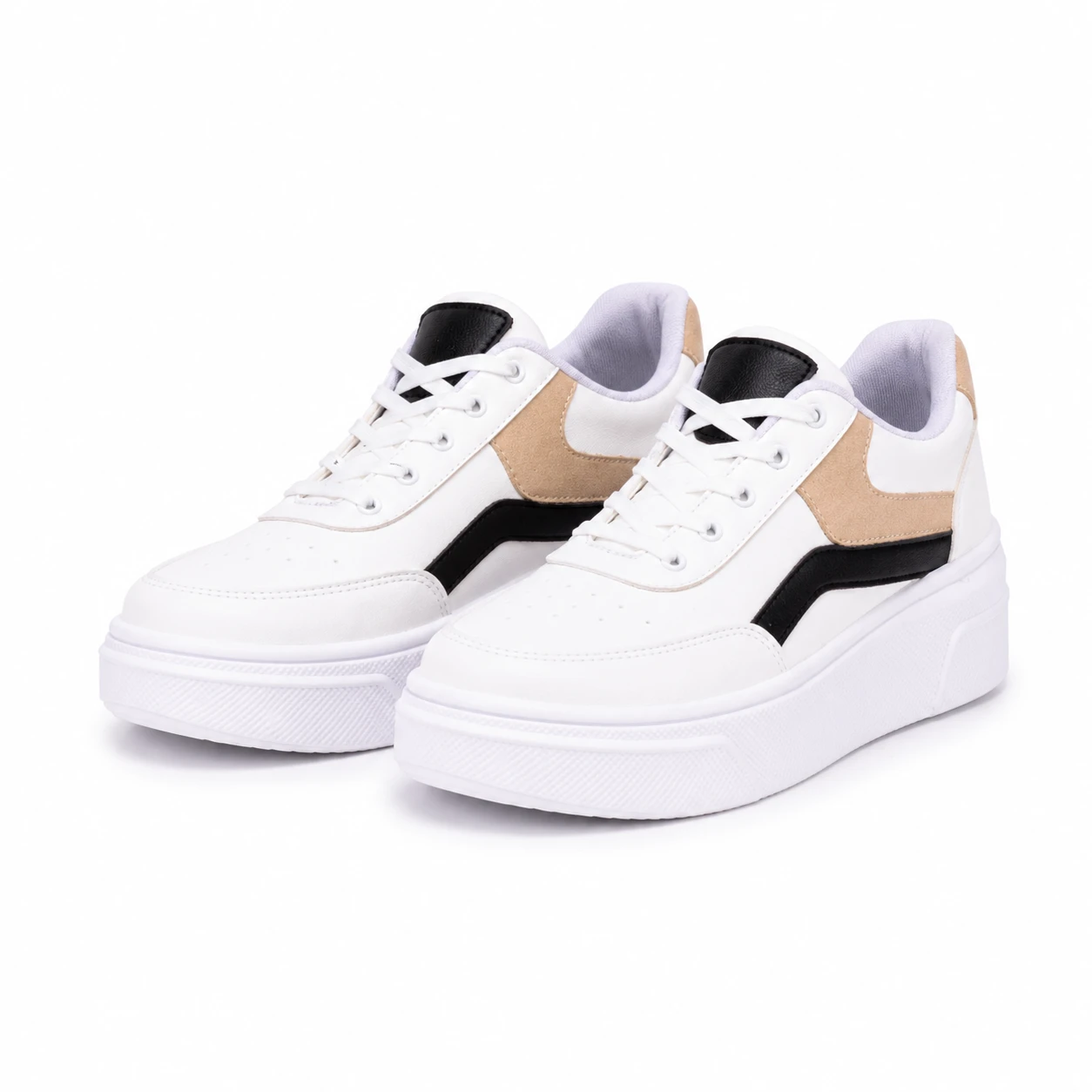 ZAPATILLAS URBANAS MUJER MACARENA NEGRO Y BEIGE - 7