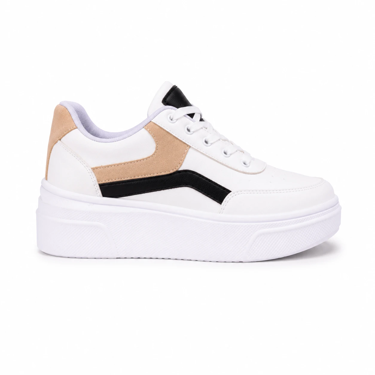 ZAPATILLAS URBANAS MUJER MACARENA NEGRO Y BEIGE - 8