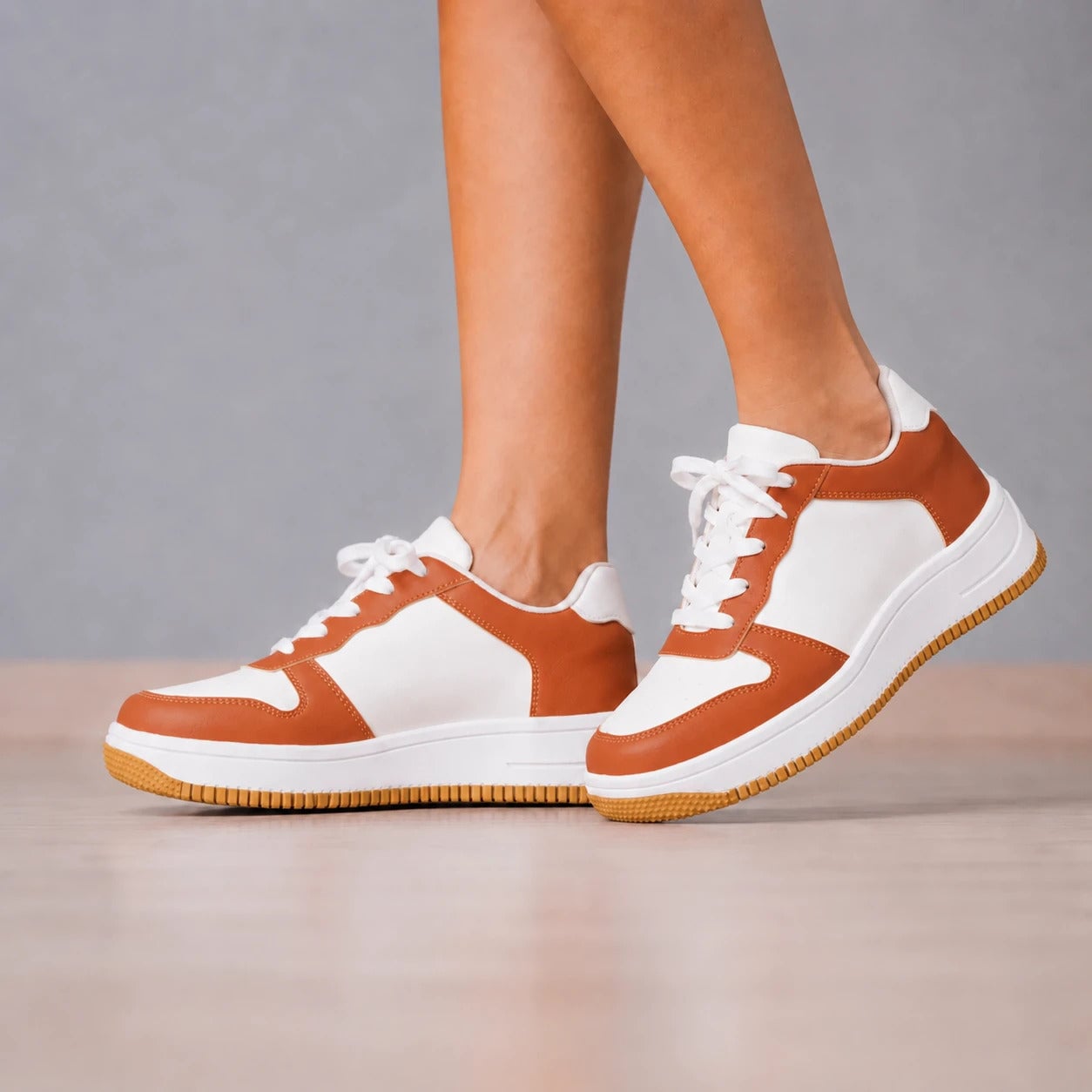 ZAPATILLAS URBANAS MUJER MENDOZA CAMEL - 1