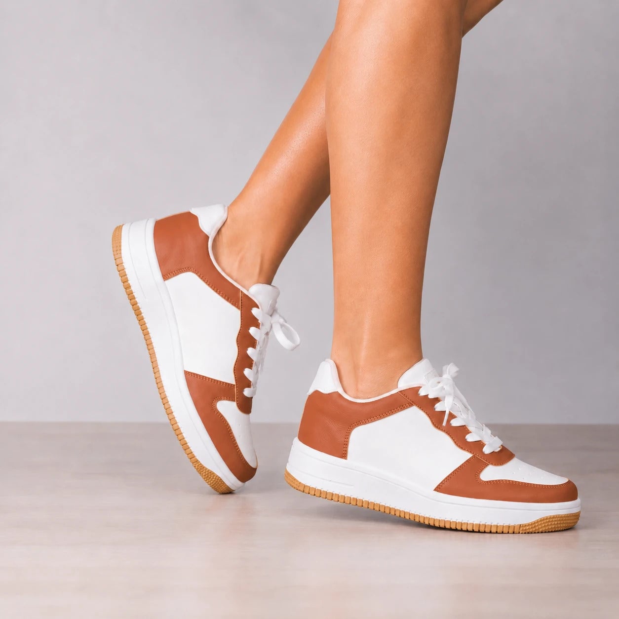 ZAPATILLAS URBANAS MUJER MENDOZA CAMEL - 3