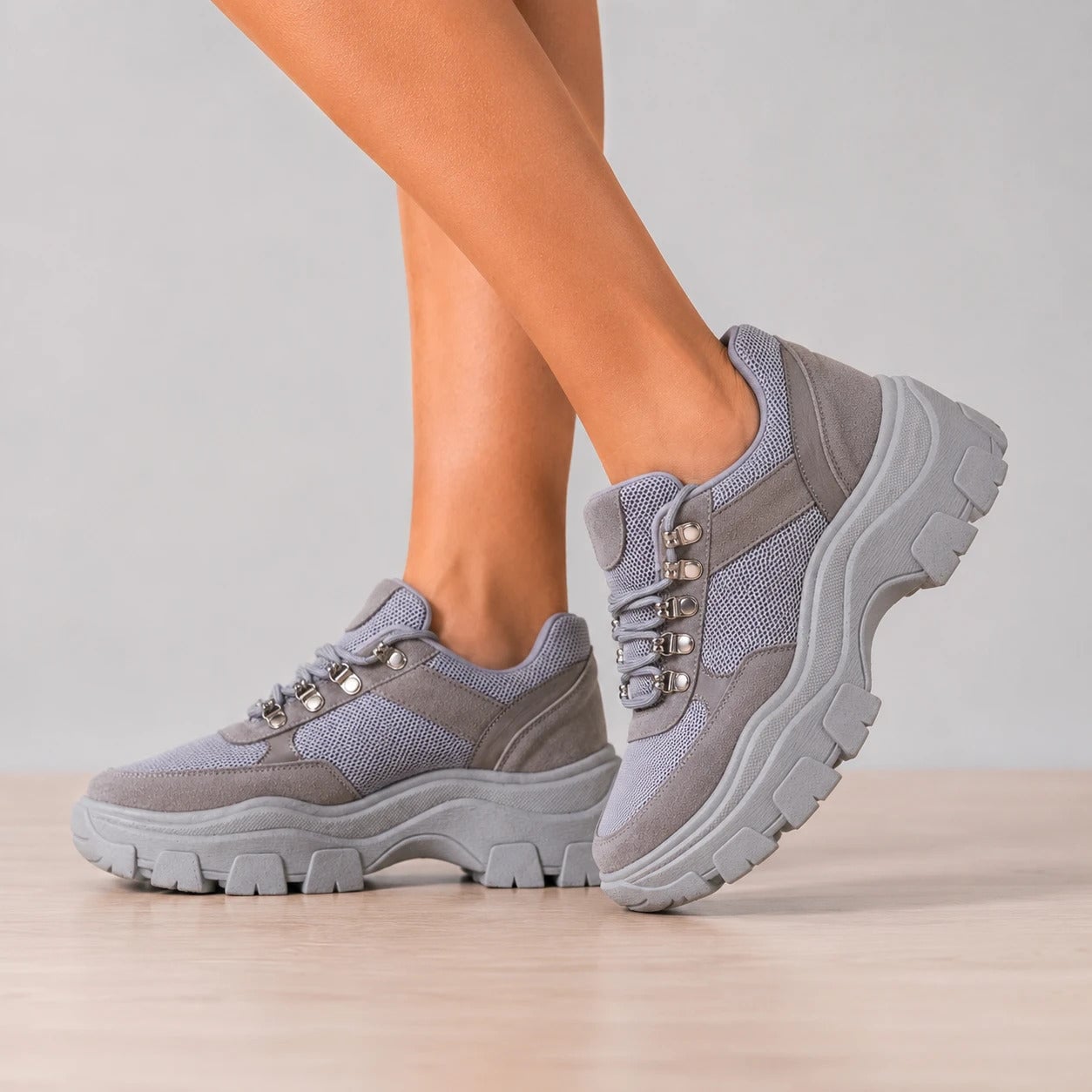ZAPATILLAS URBANAS MUJER SIDNEY PLOMO - 1