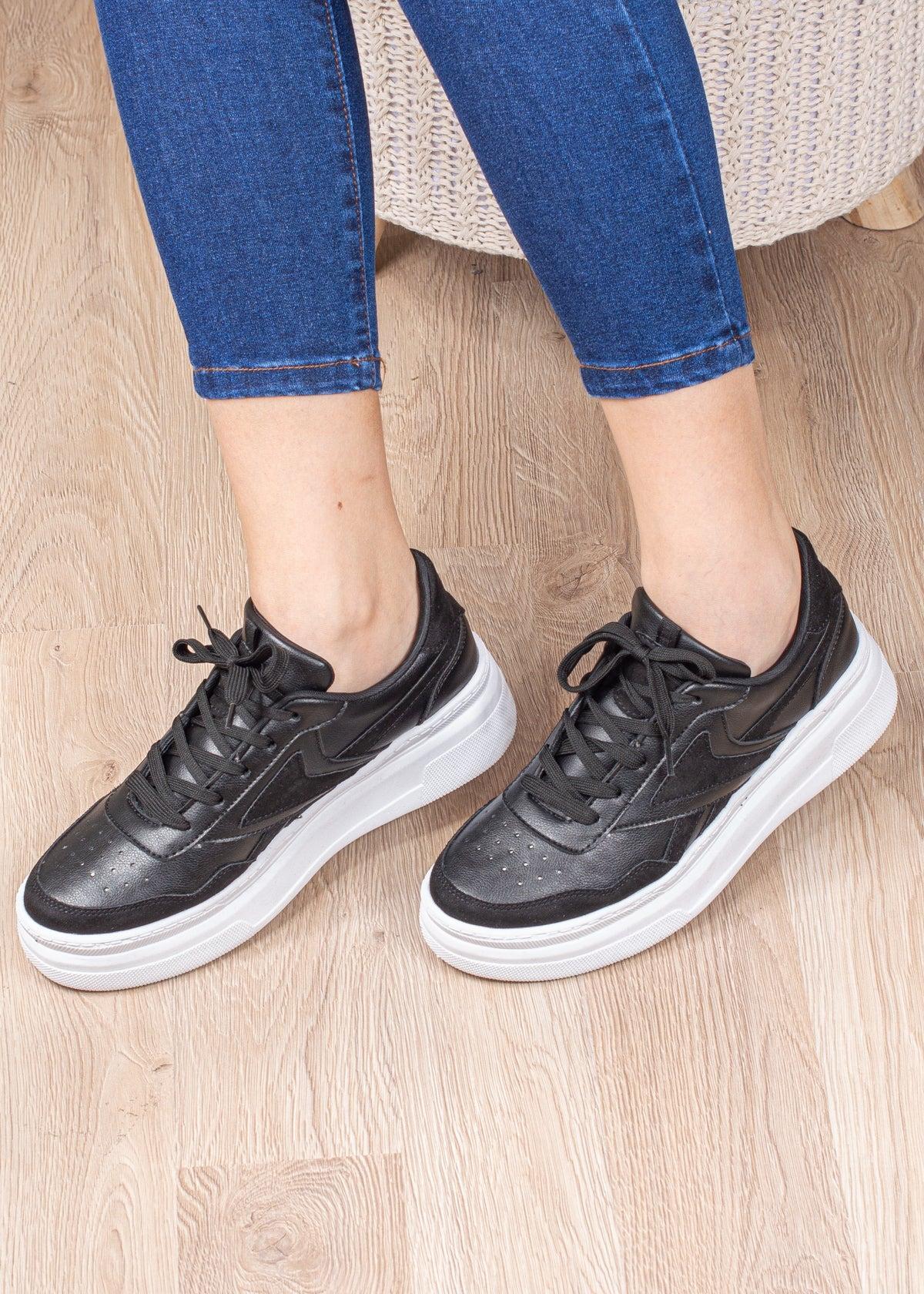 ZAPATILLASS URBANAS MUJER IBAGUE NEGRO - 1