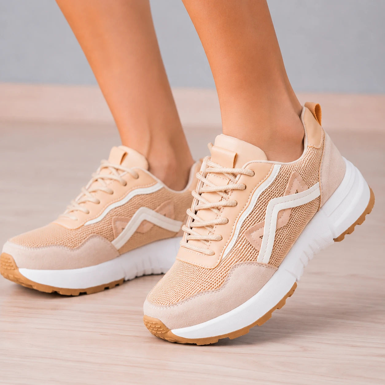 ZAPATILLAS URBANAS MUJER MANU BEIGE - 5